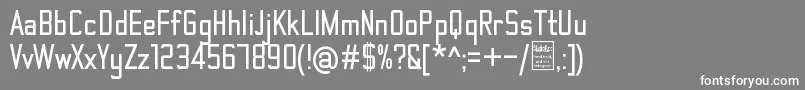 フォントThematicBoldDemo – 灰色の背景に白い文字