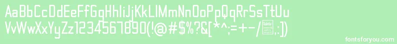 ThematicBoldDemo Font – White Fonts on Green Background