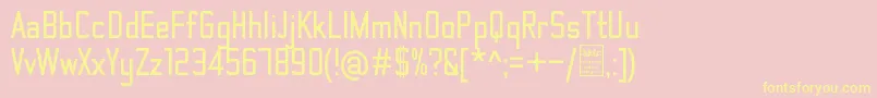 ThematicBoldDemo Font – Yellow Fonts on Pink Background