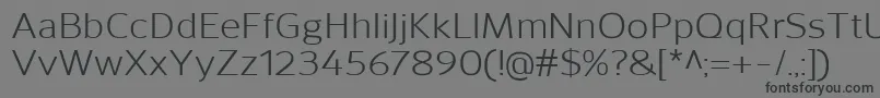 フォントSavileRegular – 黒い文字の灰色の背景