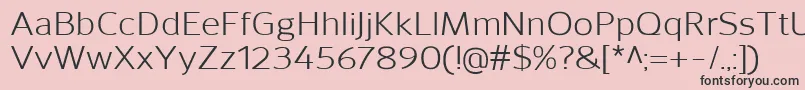SavileRegular Font – Black Fonts on Pink Background