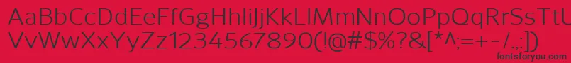 SavileRegular Font – Black Fonts on Red Background