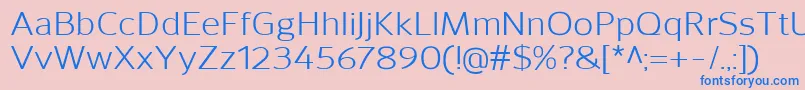 SavileRegular Font – Blue Fonts on Pink Background