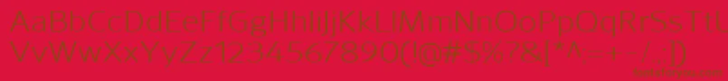SavileRegular Font – Brown Fonts on Red Background