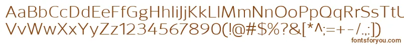 Шрифт SavileRegular – коричневые шрифты на белом фоне