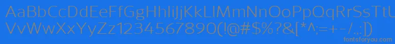 SavileRegular Font – Gray Fonts on Blue Background
