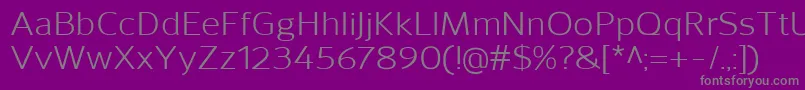 SavileRegular Font – Gray Fonts on Purple Background