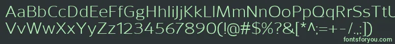 SavileRegular Font – Green Fonts on Black Background