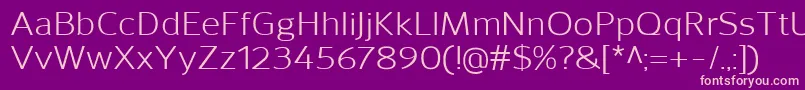 SavileRegular Font – Pink Fonts on Purple Background