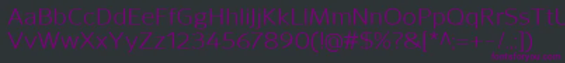 SavileRegular Font – Purple Fonts on Black Background