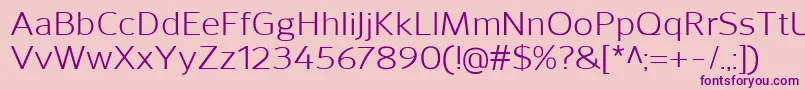 SavileRegular Font – Purple Fonts on Pink Background