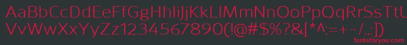 SavileRegular Font – Red Fonts on Black Background