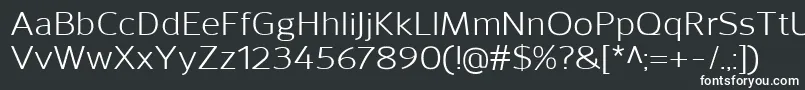 フォントSavileRegular – 白い文字