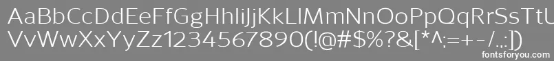 SavileRegular Font – White Fonts on Gray Background