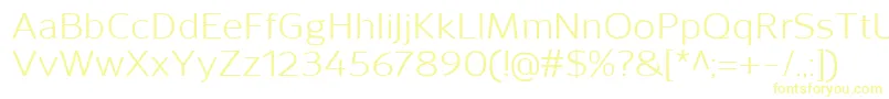 SavileRegular Font – Yellow Fonts on White Background