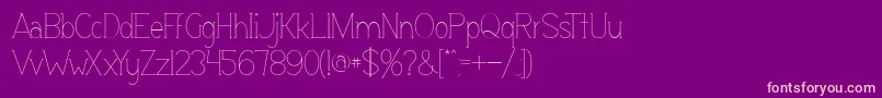 Espacio Font – Pink Fonts on Purple Background