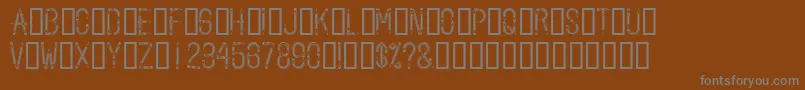 Pencilled Font – Gray Fonts on Brown Background
