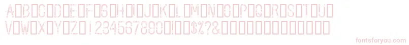 Pencilled Font – Pink Fonts on White Background