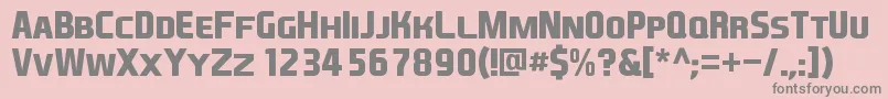 EaSportsCoversSc1.5 Font – Gray Fonts on Pink Background