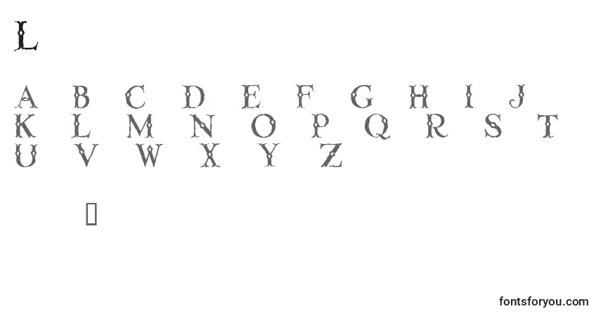 A fonte Lintd – alfabeto, números, caracteres especiais