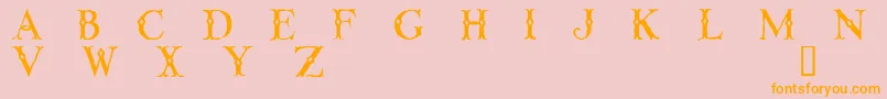 Lintd Font – Orange Fonts on Pink Background
