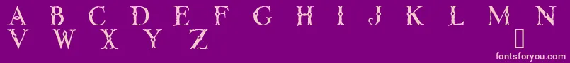 Lintd Font – Pink Fonts on Purple Background