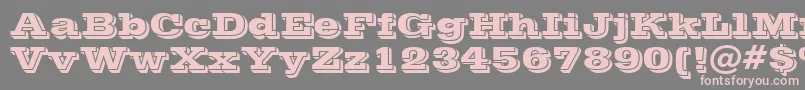 Vinetan Font – Pink Fonts on Gray Background