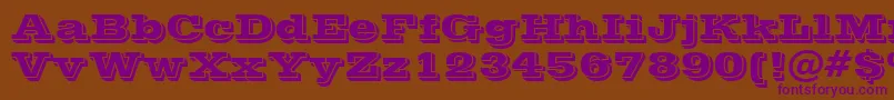 Vinetan Font – Purple Fonts on Brown Background