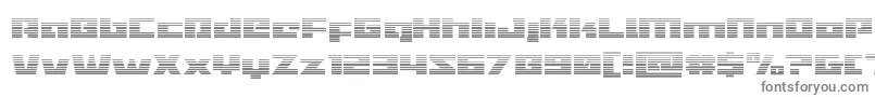 Turbochargegrad Font – Gray Fonts on White Background
