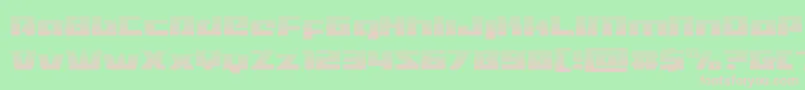 Turbochargegrad-fontti – vaaleanpunaiset fontit vihreällä taustalla