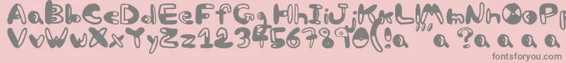 Bw Font – Gray Fonts on Pink Background