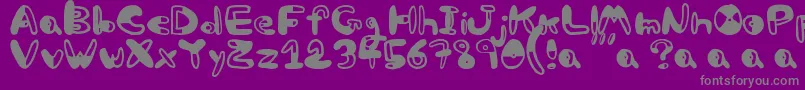 Bw Font – Gray Fonts on Purple Background