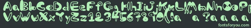 Bw Font – Green Fonts on Black Background