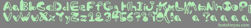 Bw Font – Green Fonts on Gray Background