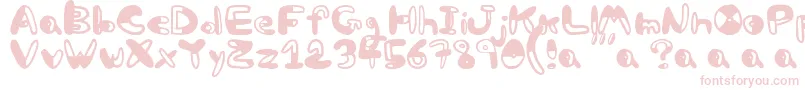 Bw Font – Pink Fonts on White Background