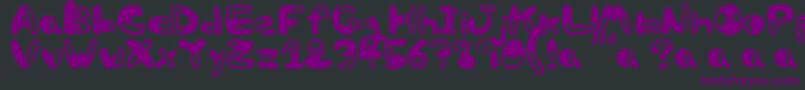 Bw Font – Purple Fonts on Black Background