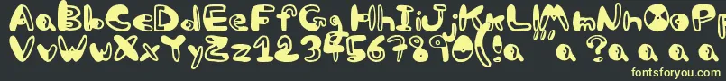 Bw Font – Yellow Fonts on Black Background