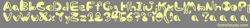 Bw Font – Yellow Fonts on Gray Background