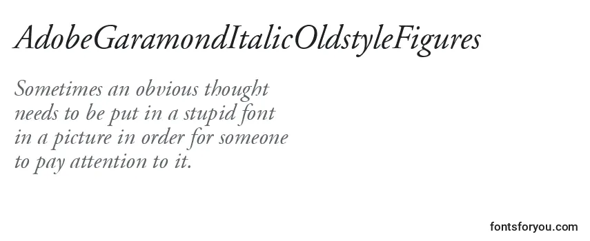 AdobeGaramondItalicOldstyleFigures-fontti