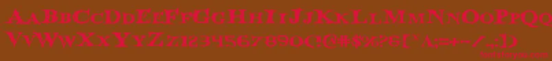 Bloodcrowe Font – Red Fonts on Brown Background