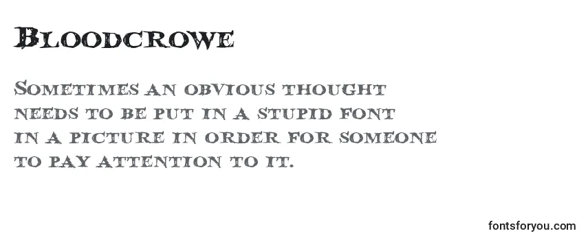 Шрифт Bloodcrowe