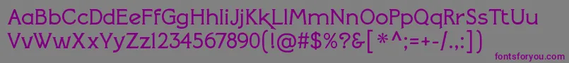 Шрифт SilentinafilmRegular – фиолетовые шрифты на сером фоне