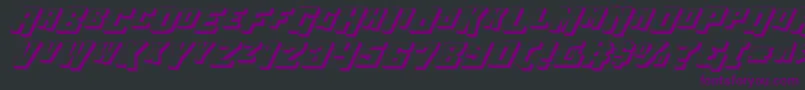Wbv43D Font – Purple Fonts on Black Background