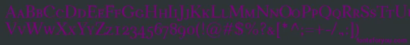 CarniolaSmallcaps Font – Purple Fonts on Black Background
