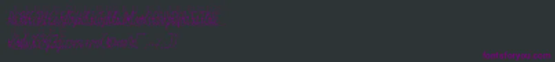 Jessyheartitalic Font – Purple Fonts on Black Background