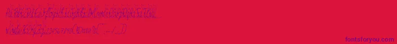 fuente Jessyheartitalic – Fuentes Moradas Sobre Fondo Rojo