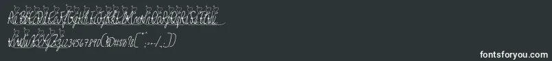 fuente Jessyheartitalic – Fuentes Blancas Sobre Fondo Negro