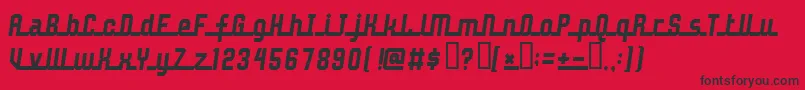 Шрифт John Doe – чёрные шрифты на красном фоне