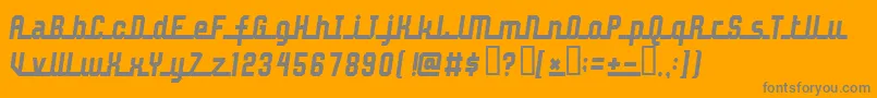 Шрифт John Doe – серые шрифты на оранжевом фоне