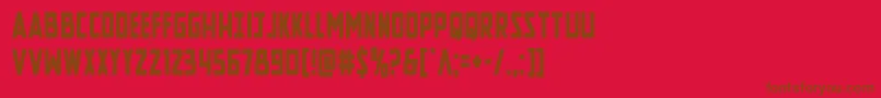 Lisätietoja Newcomictitlecond-fontista Newcomictitlecond-fontti – ruskeat fontit punaisella taustalla